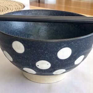 🆕 Stone Noodle Bowl with Reusable Chopsticks SMALL